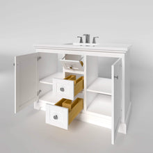 Load image into Gallery viewer, Marietta 47.5 inch Single or Double Bathroom Vanity in White- Cabinet Only - Bathroom Vanities Outlet