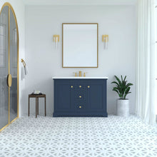 Load image into Gallery viewer, Marietta 47.5 inch Single or Double Bathroom Vanity in Blue- Cabinet Only - Bathroom Vanities Outlet
