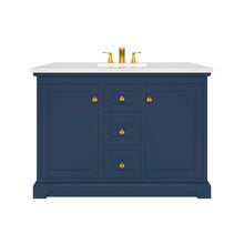 Load image into Gallery viewer, Marietta 47.5 inch Single or Double Bathroom Vanity in Blue- Cabinet Only - Bathroom Vanities Outlet