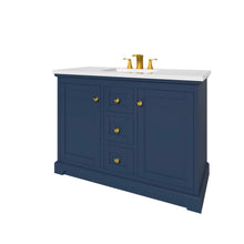 Load image into Gallery viewer, Marietta 47.5 inch Single or Double Bathroom Vanity in Blue- Cabinet Only - Bathroom Vanities Outlet
