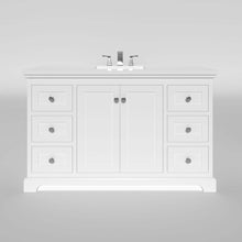 Load image into Gallery viewer, Marietta 53.5 inch Single Bathroom Vanity in White- Cabinet Only - Bathroom Vanities Outlet