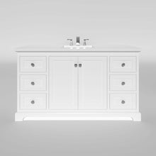 Load image into Gallery viewer, Marietta 59.5 inch Single Bathroom Vanity in White- Cabinet Only - Bathroom Vanities Outlet