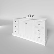 Load image into Gallery viewer, Marietta 59.5 inch Single Bathroom Vanity in White- Cabinet Only - Bathroom Vanities Outlet
