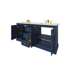 Load image into Gallery viewer, Marietta 71.5 inch Double Bathroom Vanity in Blue- Cabinet Only - Bathroom Vanities Outlet