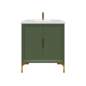 Oxford 29.5 Inch Bathroom Vanity in Sage Green - Bathroom Vanities Outlet