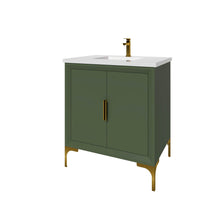 Load image into Gallery viewer, Oxford 29.5 Inch Bathroom Vanity in Sage Green - Bathroom Vanities Outlet