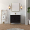 Oxford 35.5 Inch Bathroom Vanity in Black - Bathroom Vanities Outlet
