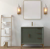 Oxford 35.5 Inch Bathroom Vanity in Sage Green - Bathroom Vanities Outlet