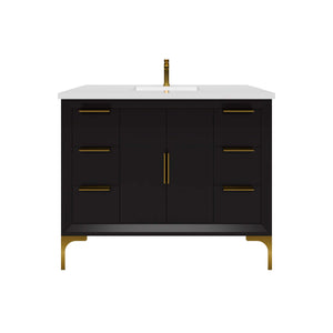 Oxford 41.5 Inch Bathroom Vanity in Black - Bathroom Vanities Outlet