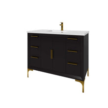 Load image into Gallery viewer, Oxford 41.5 Inch Bathroom Vanity in Black - Bathroom Vanities Outlet
