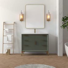 Load image into Gallery viewer, Oxford 41.5 Inch Bathroom Vanity in Sage Green - Bathroom Vanities Outlet