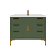Load image into Gallery viewer, Oxford 41.5 Inch Bathroom Vanity in Sage Green - Bathroom Vanities Outlet