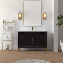 Load image into Gallery viewer, Oxford 47.5 Inch Bathroom Vanity in Black - Bathroom Vanities Outlet