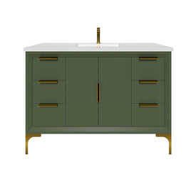 Oxford 47.5 Inch Bathroom Vanity in Sage Green - Bathroom Vanities Outlet