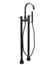 Load image into Gallery viewer, Huntington Brass Free Standing Tub Filler - Matte Black - Bathroom Vanities Outlet