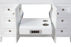 Kensington 47.5 in All Wood Vanity in Metal Gray - Cabinet Only - Bathroom Vanities Outlet