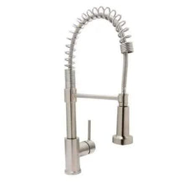 Huntington Brass Pull Down Kitchen Sink Faucet - PVD Satin Nickel - Bathroom Vanities Outlet