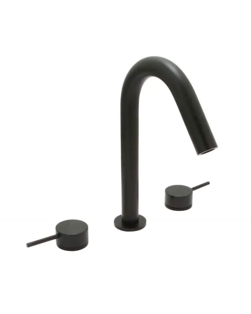Huntington Brass Three Piece Roman Tub Filler - Matte Black - Bathroom Vanities Outlet