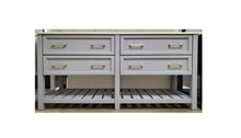 Load image into Gallery viewer, York 60 inch Vanity in Grey with Fumo Quartz Top - Bathroom Vanities Outlet