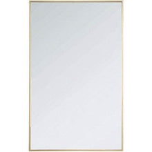 Load image into Gallery viewer, Elegant Decor Metal frame rectangle mirror 30 inch in Brass - Bathroom Vanities Outlet