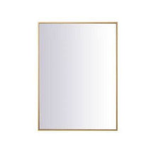Load image into Gallery viewer, Elegant Decor 27 x 36 inch Brass Mirror - MR42736BR - Bathroom Vanities Outlet