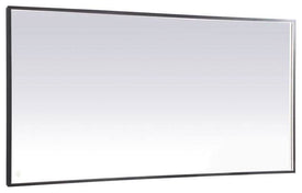 LED Mirror with Adjustable Color Temperature in Black - Bathroom Vanities Outlet