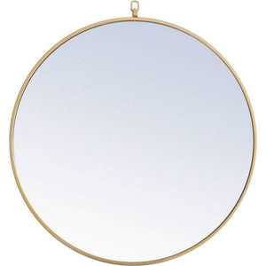 Round Mirror 28 inch Brass finish - Bathroom Vanities Outlet