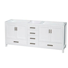 Load image into Gallery viewer, Sheffield 80&quot; Double Vanity in White - Base Only - Bathroom Vanities Outlet